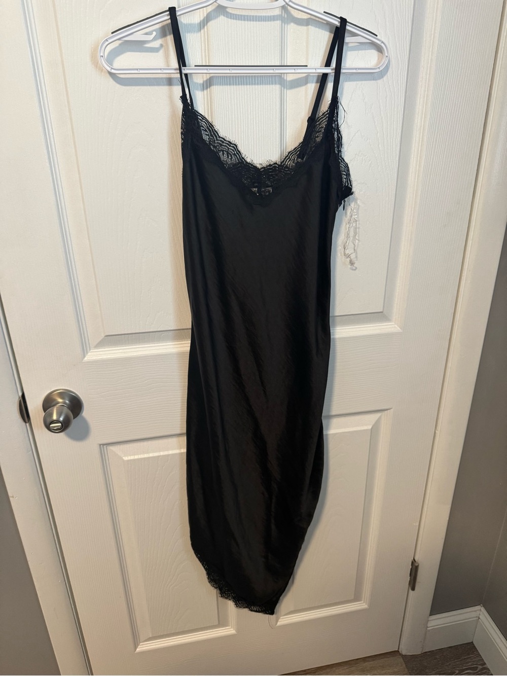Madden Girl Black Lace-Trim Slip